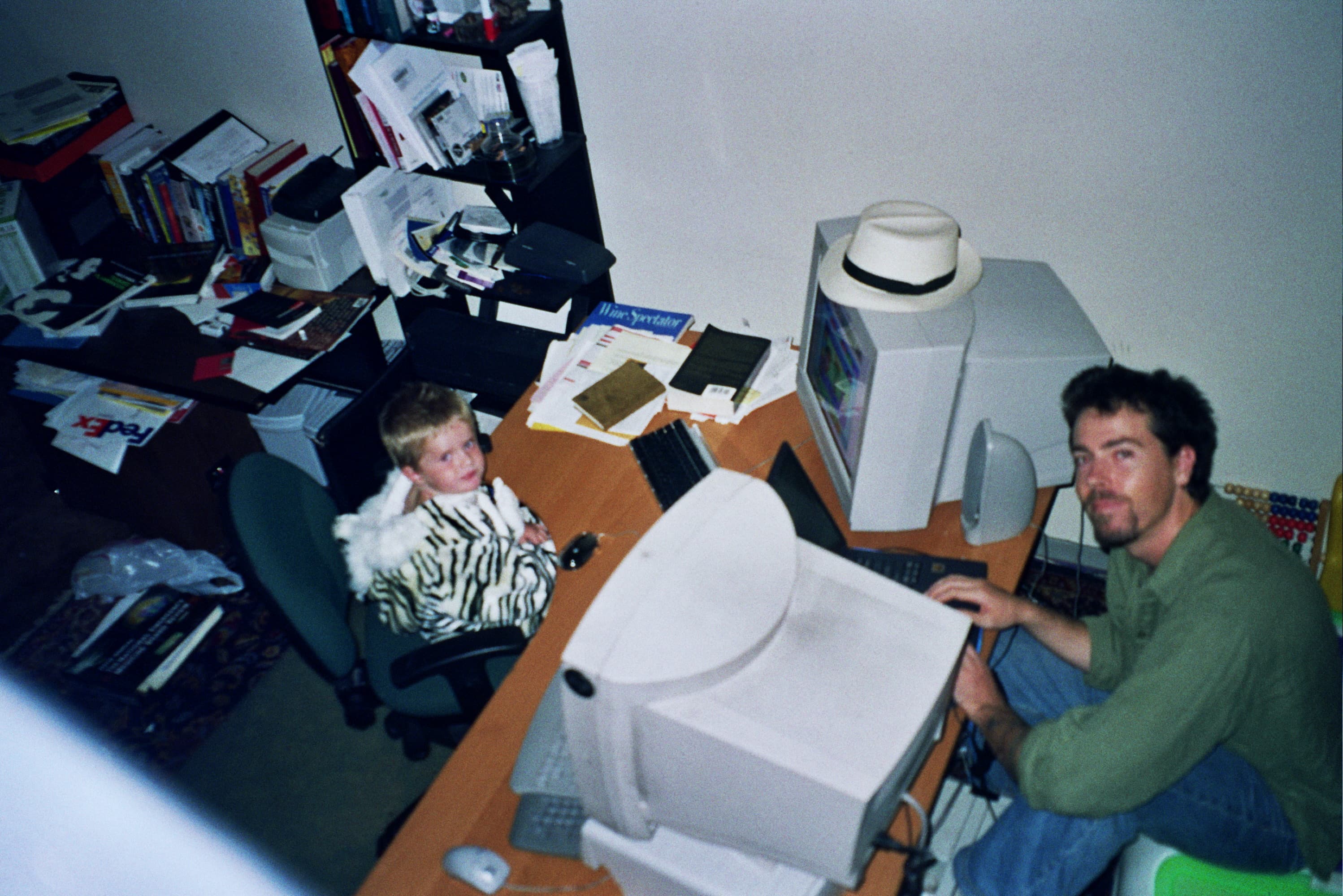 Jason at his desk, circa 2000
